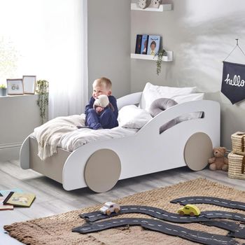 Atlantis Toddler Car White Bed