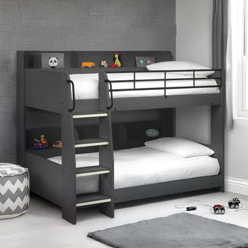 Domino Dark Grey Bunk Bed