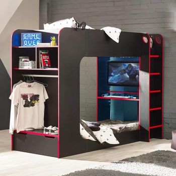 Impact Black Gaming Bunk Bed