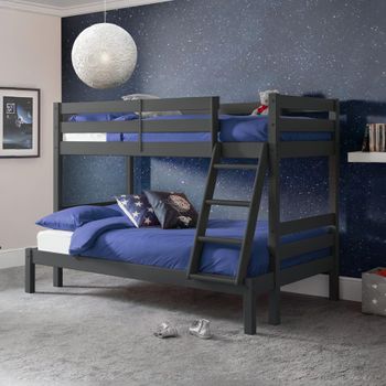 Merlin Triple Sleeper Dark Grey Bunk Bed
