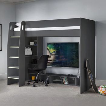 Nebula Dark Grey Gaming Bed