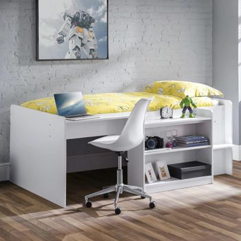 Neptune Midsleeper White Bed