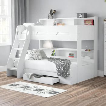 Orion Triple Sleeper White Bed