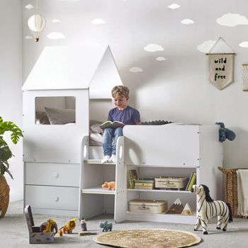 Orpheus Midsleeper White Bed