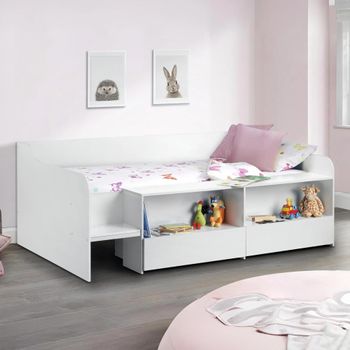 Stella Low Sleeper White Bed