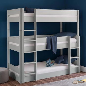 Trio Grey 3 Level Bunk Bed