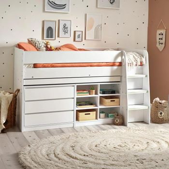 Vespa Midsleeper White Bed