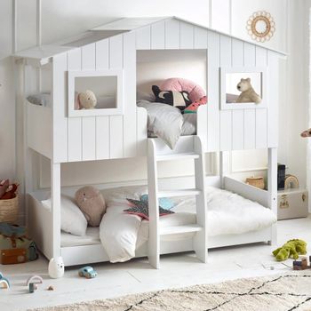 Willow Treehouse White Bunk Bed