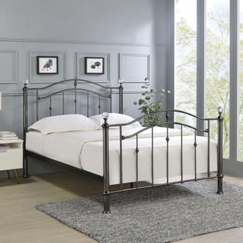 Camas Black Metal Bed - Sizes Available