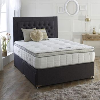 Cagliari Pillow 1000 Platform Top Divan Bed - Sizes Available