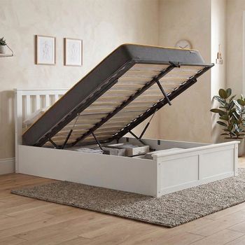 Phoenix White 4ft 6in Double Ottoman Storage Bed