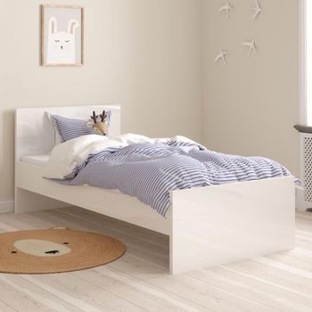 Naia White Gloss 3ft Single Bed