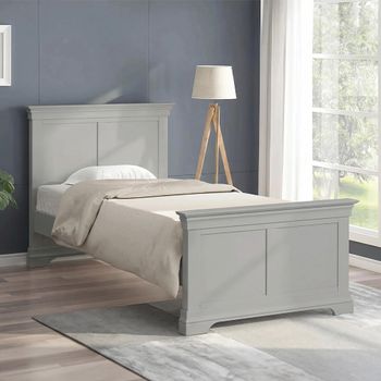 Paisley Grey Painted High Foot End Bed - Sizes Available