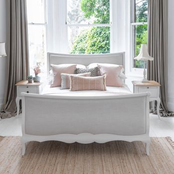 Amelie White Bed - Sizes Available