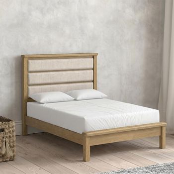 Dorchester Rustic Oak 4ft 6in Double Low Foot End Bed
