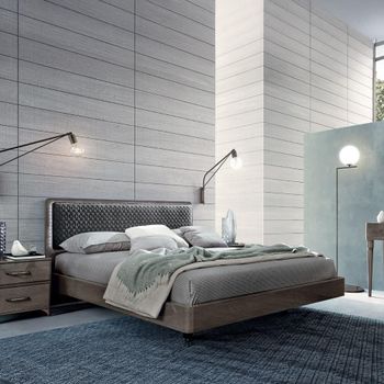 Maia Italian Grey and Silver Birch 5ft King Size Bed