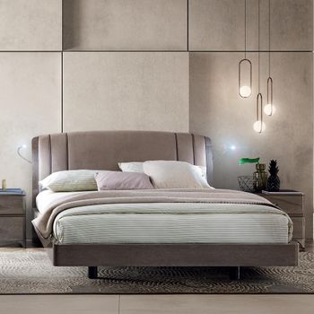 Maia Italian Silver Birch Bed with Spot Light - Sizes Available