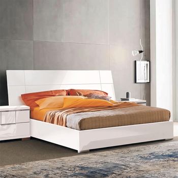 Asti Italian White Gloss 5ft King Size Bed