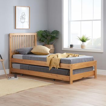 Buxton Honey Wood 3ft Single Trundle Bed