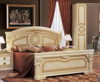 Aida Italian Ivory 5ft King Size Bed