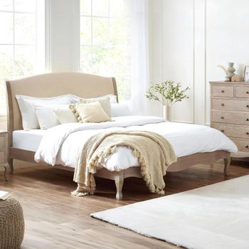 Camille Oak French Style Bed - Sizes Available