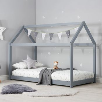 Kids House Grey Bed