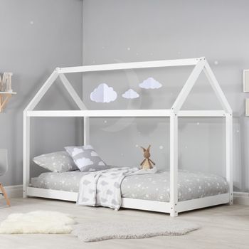 Kids House White Bed