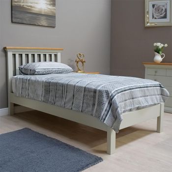 Cotswold Oak and Painted Slatted Bed - Sizes Available