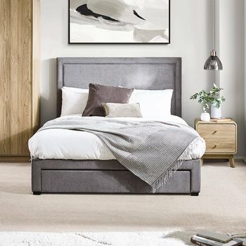 Mayfair Grey Fabric 4 Drawer Storage Bed - Sizes Available