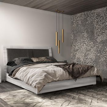 Mia Grey Bed - Sizes Available