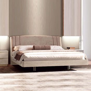 Denali Italian Sand Birch Scarlet Trendy Bed - Sizes Available