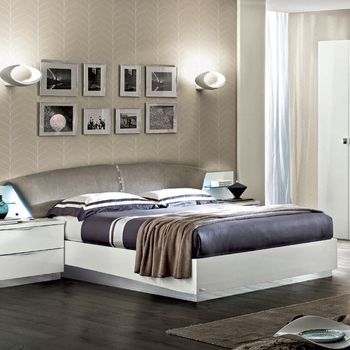 Onda Italian White Drop Bed - Sizes Available