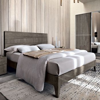 Tekno Italian Silver Birch Bed - Sizes Available
