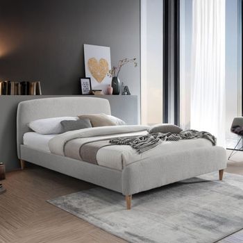 Otley Dove Grey Fabric 4ft 6in Double Bed