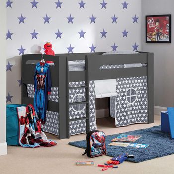 Pluto Midsleeper Anthracite Grey Star Tent Bed