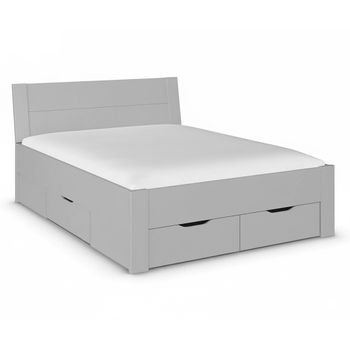 Aditio Silk Grey 5ft King Size Bed