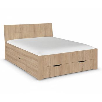 Aditio Sonoma Oak 5ft King Size Bed