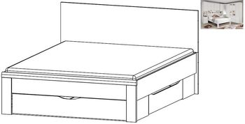 Rivera White 4ft 6in Double Storage Bed