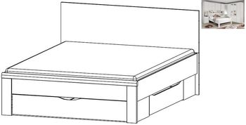 Rivera White 5ft King Size Storage Bed