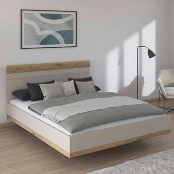 Sajo Champagne and Artisan Oak 5ft King Size Bed