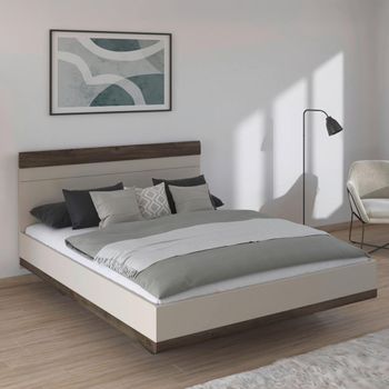 Sajo Champagne and Atlantic Dark Oak 5ft King Size Bed