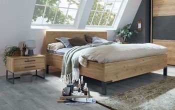 Breda Bianco Oak Wooden Headboard - Sizes Available