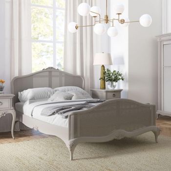 Etienne Grey Bed - Sizes Available
