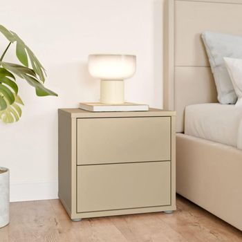 Alice Springs Butter Yellow 2 Drawer Low Bedside Cabinet