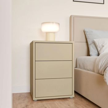 Alice Springs Butter Yellow 3 Drawer Bedside Cabinet