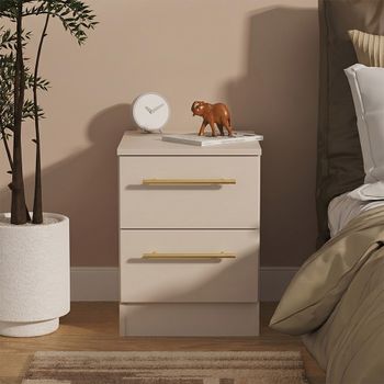 Haworth Cashmere 2 Drawer Bedside Cabinet
