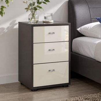 Tokio 3 Drawer Bedside Cabinet - Sizes Available