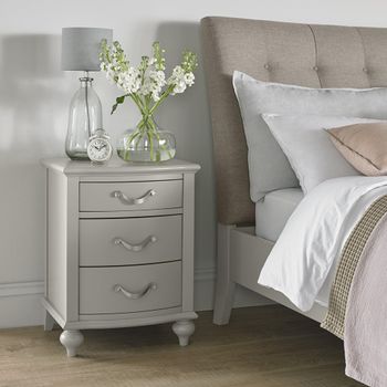 Montreux Urban Grey 3 Drawer Bedside Cabinet