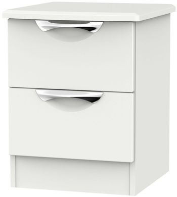 Camden Grey 2 Drawer Bedside Cabinet