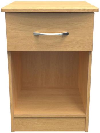 Eve Oak 1 Drawer Bedside Cabinet